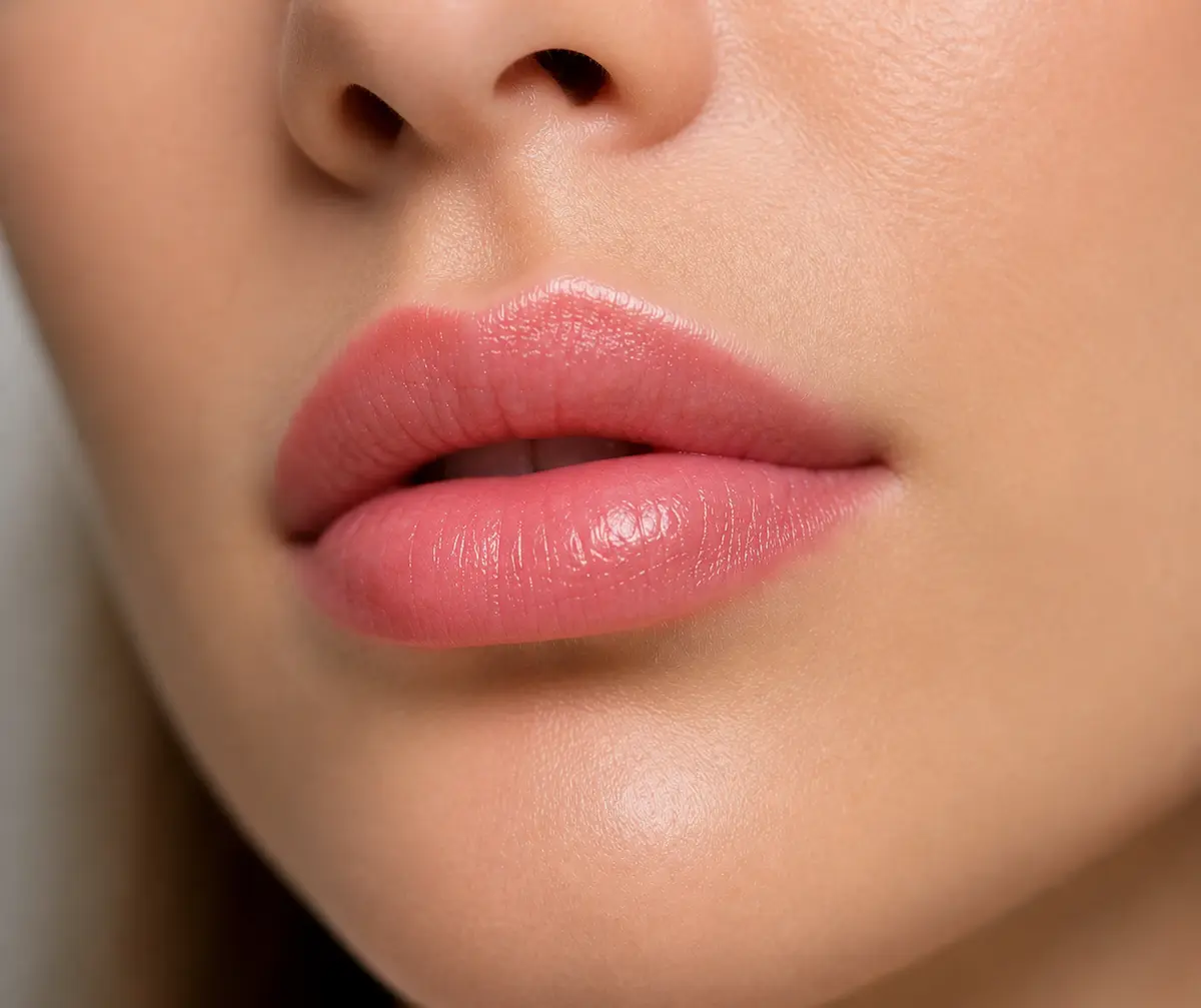 Fresh and balanced lip blush finish enhancing natural features