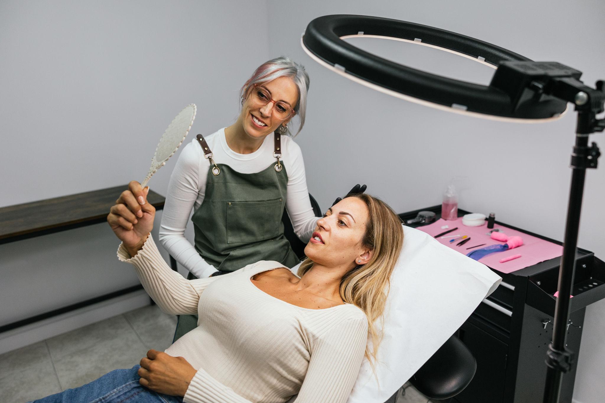 Natural microblading results for fuller brows
